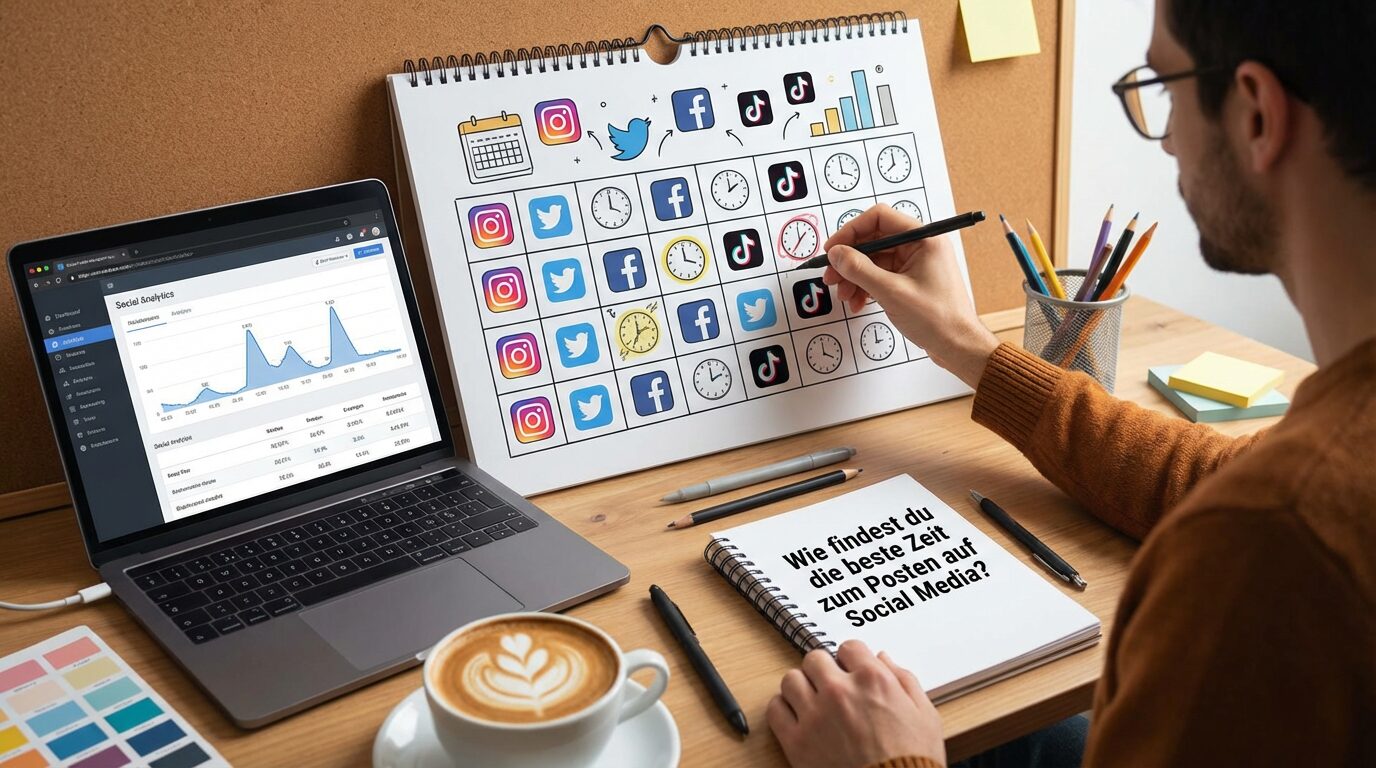 Wie findest du die beste Zeit zum Posten auf Social Media?