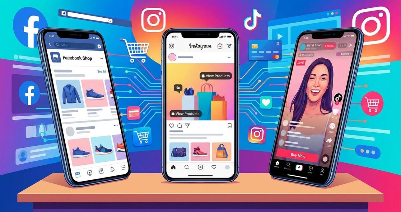 Social-Commerce und In-App-Shopping: Facebook-, Instagram- und TikTok-Shops einrichten