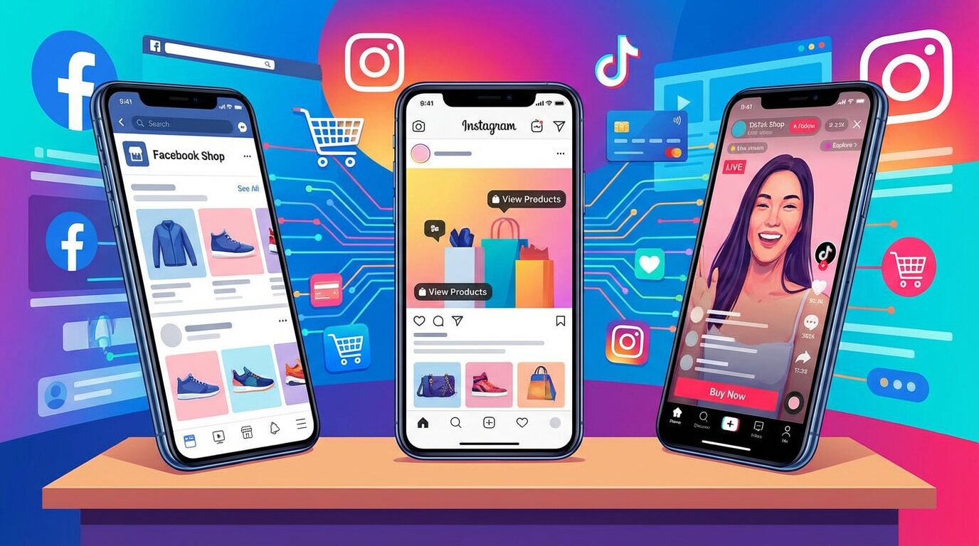 Social-Commerce und In-App-Shopping: Facebook-, Instagram- und TikTok-Shops einrichten