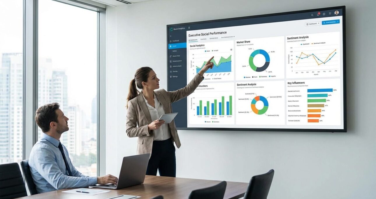 Social Analytics Dashboard für Führungskräfte