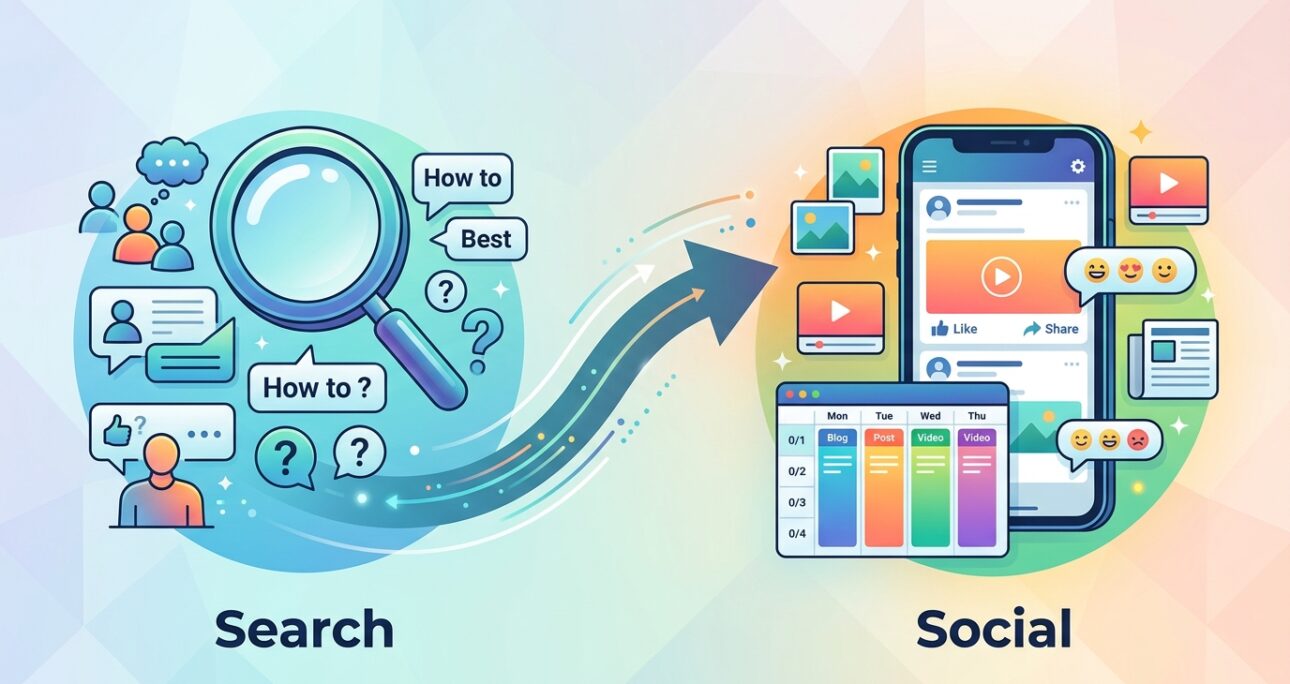 Search to Social: Wie Suchintention in Redaktionspläne übersetzt wird