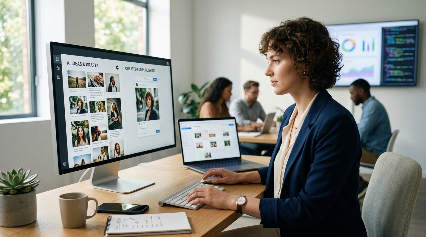 KI Content im Social Team: Qualität sichern statt Masse produzieren